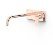 Façade mitigeur lavabo Or Rose 24K - TRES 21130032OP 