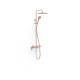 Ensemble colonne de douche mitigeur mural Or Rose Mat 24K - TRES 28119101OPM