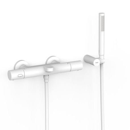 Ensemble douche bain-douche thermostatique Blanc mat - TRES 19017429BM 