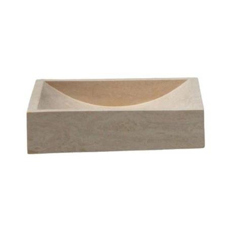 VASQUE EN PIERRE RECTANGULAIRE 40/45/10 CM SABLE - CRISTINA ONDYNA UC3005