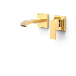 Façade mitigeur lavabo Or 24K - TRES 00630023OR 