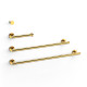 Ensemble de 2 Porte-serviettes et 1 Dérouleur à papier WC Or 24K - TRES 09598102OR