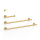 Ensemble de 2 Porte-serviettes et 1 Dérouleur à papier WC Or Mat 24K - TRES 09598102OM