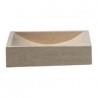 VASQUE EN PIERRE RECTANGULAIRE 40/45/10 CM SABLE - CRISTINA ONDYNA UC3005