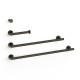 Ensemble de 2 Porte-serviettes et 1 Dérouleur à papier WC Noir bronze - TRES 09598102KMB