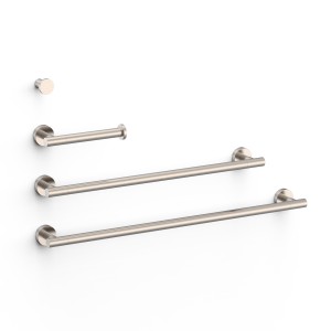 Ensemble de 2 Porte-serviettes et 1 Dérouleur à papier WC Acier - TRES 09598102AC 