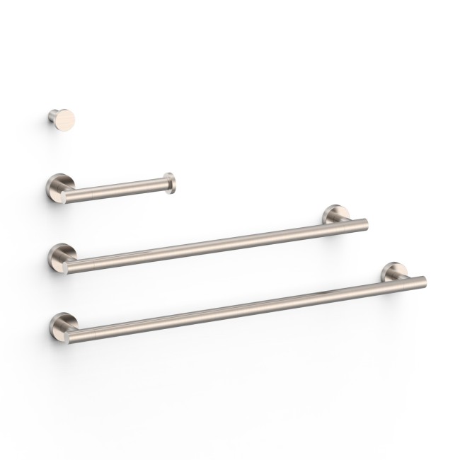 Ensemble de 2 Porte-serviettes et 1 Dérouleur à papier WC Acier - TRES 09598102AC 