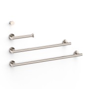 Ensemble de 2 Porte-serviettes et 1 Dérouleur à papier WC Acier - TRES 09598102AC 