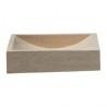 VASQUE EN PIERRE RECTANGULAIRE 40/45/10 CM SABLE - CRISTINA ONDYNA UC3005