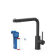 Mitigeur de cuisine 2 voies Noir mat - TRES 23045403NM