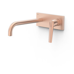 Façade mitigeur lavabo Or Rose Mat 24K - TRES 28130024OPM 