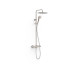 Colonne de douche thermostatique 2 voies Acier - TRES 19039314AC