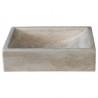 Vasque en pierre rectangulaire à poser sable travertin - CRISTINA ONDYNA UC3105