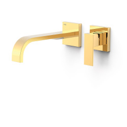 Façade mitigeur lavabo Or 24K - TRES 00630022OR 