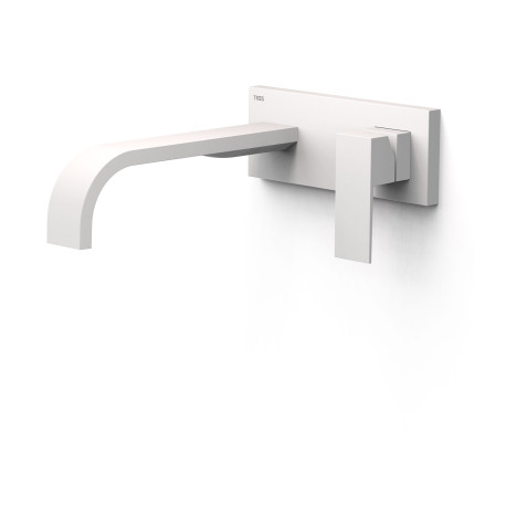 Façade mitigeur lavabo Blanc mat - TRES 00630032BM 