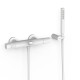 Ensemble douche bain-douche thermostatique Blanc mat - TRES 19017449BM