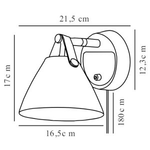 Applique Murale STRAP 15 Blanc - Design For The People by Nordlux 84291001