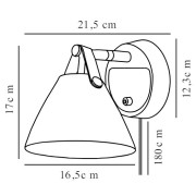 Applique Murale STRAP 15 Noir - Design For The People by Nordlux 84291003