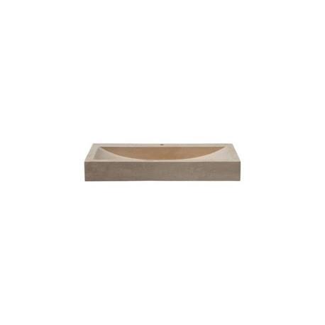 .LAVABO EN PIERRE RECTANGULAIRE 70/46/10 CM SABLE - CRISTINA ONDYNA UC3205