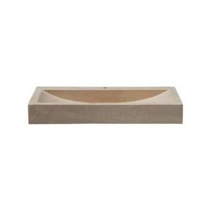 .LAVABO EN PIERRE RECTANGULAIRE 70/46/10 CM SABLE - CRISTINA ONDYNA UC3205