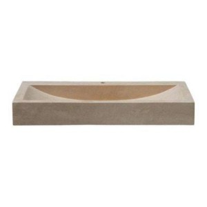 .LAVABO EN PIERRE RECTANGULAIRE 70/46/10 CM SABLE - CRISTINA ONDYNA UC3205