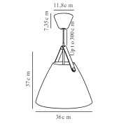 Suspension STRAP 36 Noir E27 - Design For The People by Nordlux 84343003