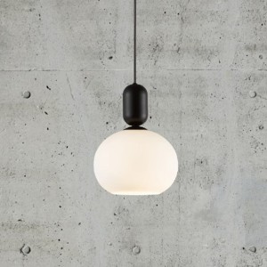 Suspension NOTTI Noir Verre et metal E27 - Nordlux 2011003003
