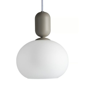 Suspension NOTTI Gris Verre et metal E27 - Nordlux 2011003010