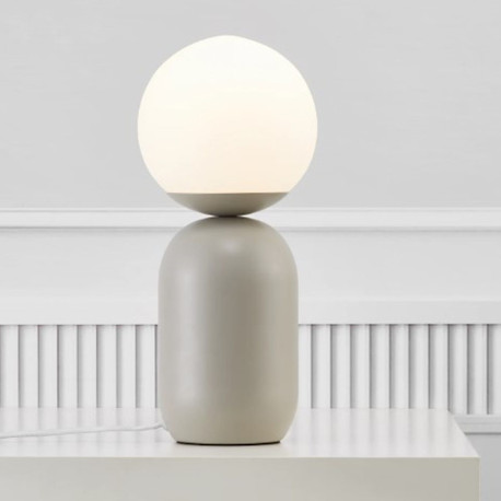 Lampe de table NOTTI Gris Metal et verre E14 - Nordlux 2011035010