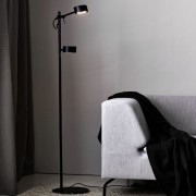 Lampadaire CLYDE Métal et plastique Noir LED - Nordlux 2010844003