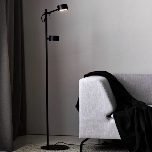 Lampadaire CLYDE Métal et plastique Noir LED - Nordlux 2010844003