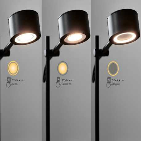Lampe CLYDE de table Métal et plastique Noir LED - Nordlux 2010835003