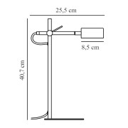 Lampe CLYDE de table Métal et plastique Noir LED - Nordlux 2010835003