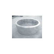 VASQUE EN PIERRE CYLINDRIQUE D.42 H. 15 CM BLANC MARBRE - CRISTINA ONDYNA UR2006