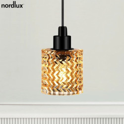 HOLLYWOOD suspension Métal-Verre Orange E27 - Nordlux 46483027 