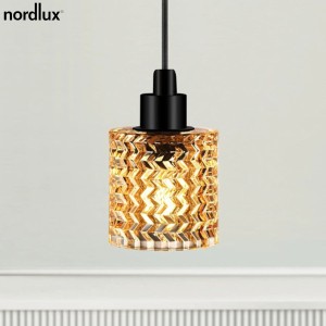 HOLLYWOOD suspension Métal-Verre Orange E27  - Nordlux 46483027 