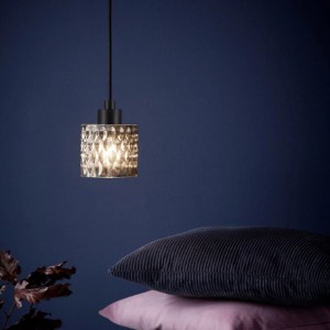 Suspension HOLLYWOOD Métal-Verre Fumé E27 - Nordlux 46483047