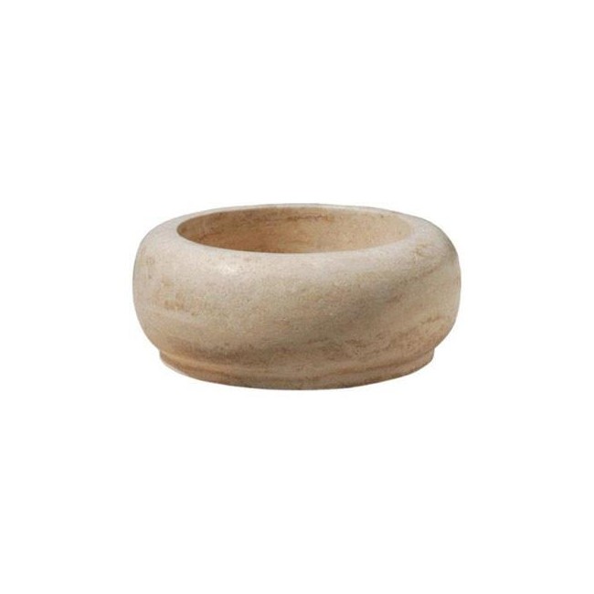 VASQUE EN PIERRE RONDE D. 42 H.15 CM SABLE - CRISTINA ONDYNA UR2205