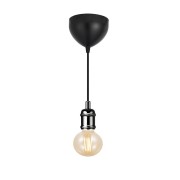 Suspension AVRA Métal Noir-Chrome E27  - Nordlux 84800003