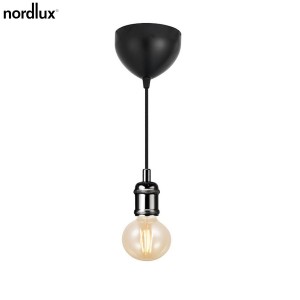 Suspension AVRA Métal Noir-Chrome E27  - Nordlux 84800003
