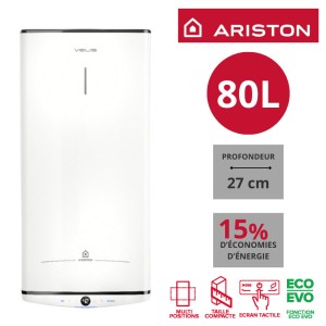 Chauffe-eau ARISTON Velis PRO 80L - vertical/horizontal electrique 3100922