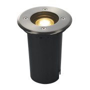 Encastrés sol extérieur 230V SOLASTO (EARTHLUX) rond encastré de sol ext. QPAR51 Inox 304 GU10 6W - SLV 227680 