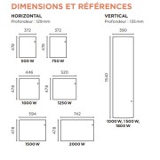 Radiateur électrique INGENIO 4 1000W Vertical Blanc Mat - THERMOR 429353