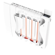 Radiateur chaleur douce BILBAO 4 connecté Horizontal 1000W Blanc Brillant - THERMOR 493823