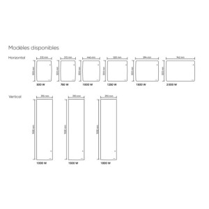 Radiateur électrique Atlantic AGILIA Neo 1000W étroit Vertical Pilotage Intelligent Connecté - 518416
