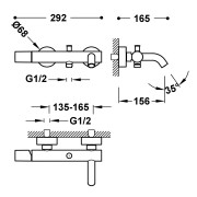 Mitigeur douche Douchette à main anticalcaire avec support orientable et flexible. - TRES 26117001BM 