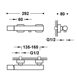 Mitigeur Douche LOFT COLORS Blanc Mat - TRES 20016701BM