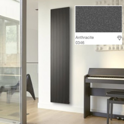Radiateur chauffage central PLANEA Vertical simple 1098W Anthracite 0346 - ACOVA PLH-180-063C0346