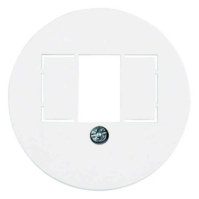 Enjoliveur pour chargeur USB A+A blanc alba 1930 - HAGER 1040