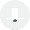 Enjoliveur pour chargeur USB A+A blanc alba 1930 - HAGER 1040